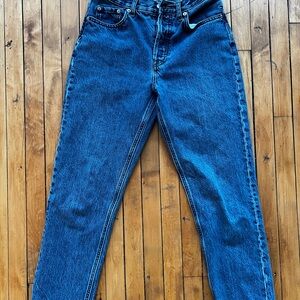 Everlane 90s Cheeky Jeans Organic Cotton Blue High Rise Size 25